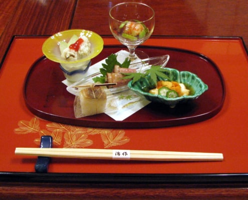Dîner traditionnel kaiseki-ryori