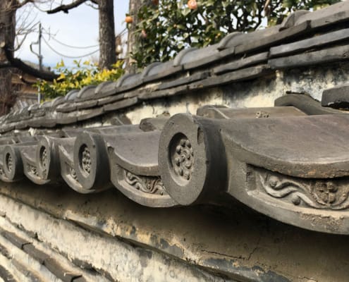 Kanon-ji et son mur d'enceinte